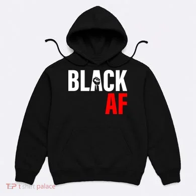 Black AF Fist Logo Hoodie