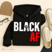 Black AF Fist Logo Hoodie thumb 4