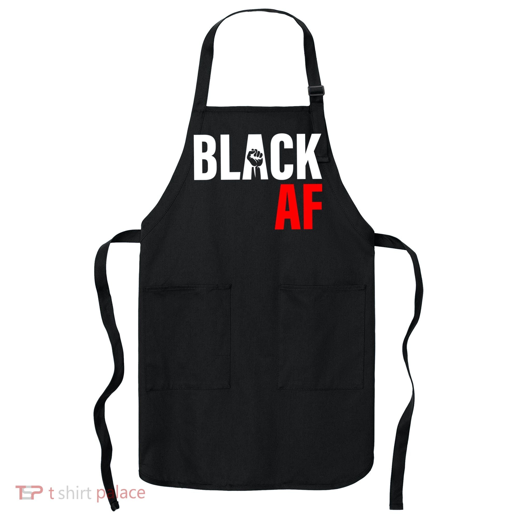 Black AF Fist Logo Apron