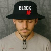 Black AF Fist Logo Bucket Hat thumb 2