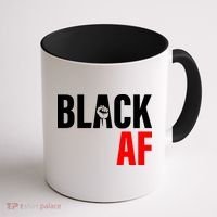 Black AF Fist Logo Coffee Mug thumb 1