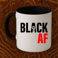 Black AF Fist Logo Coffee Mug thumb 2