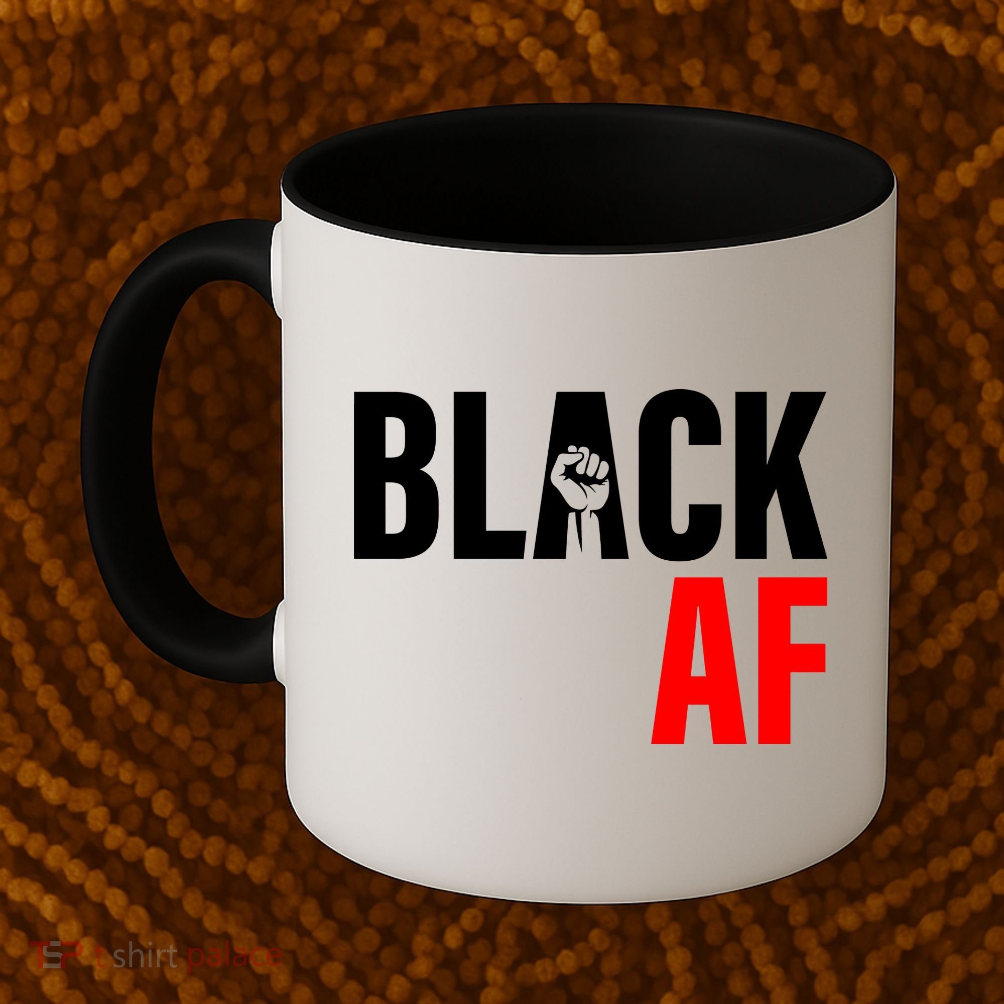Black AF Fist Logo Coffee Mug