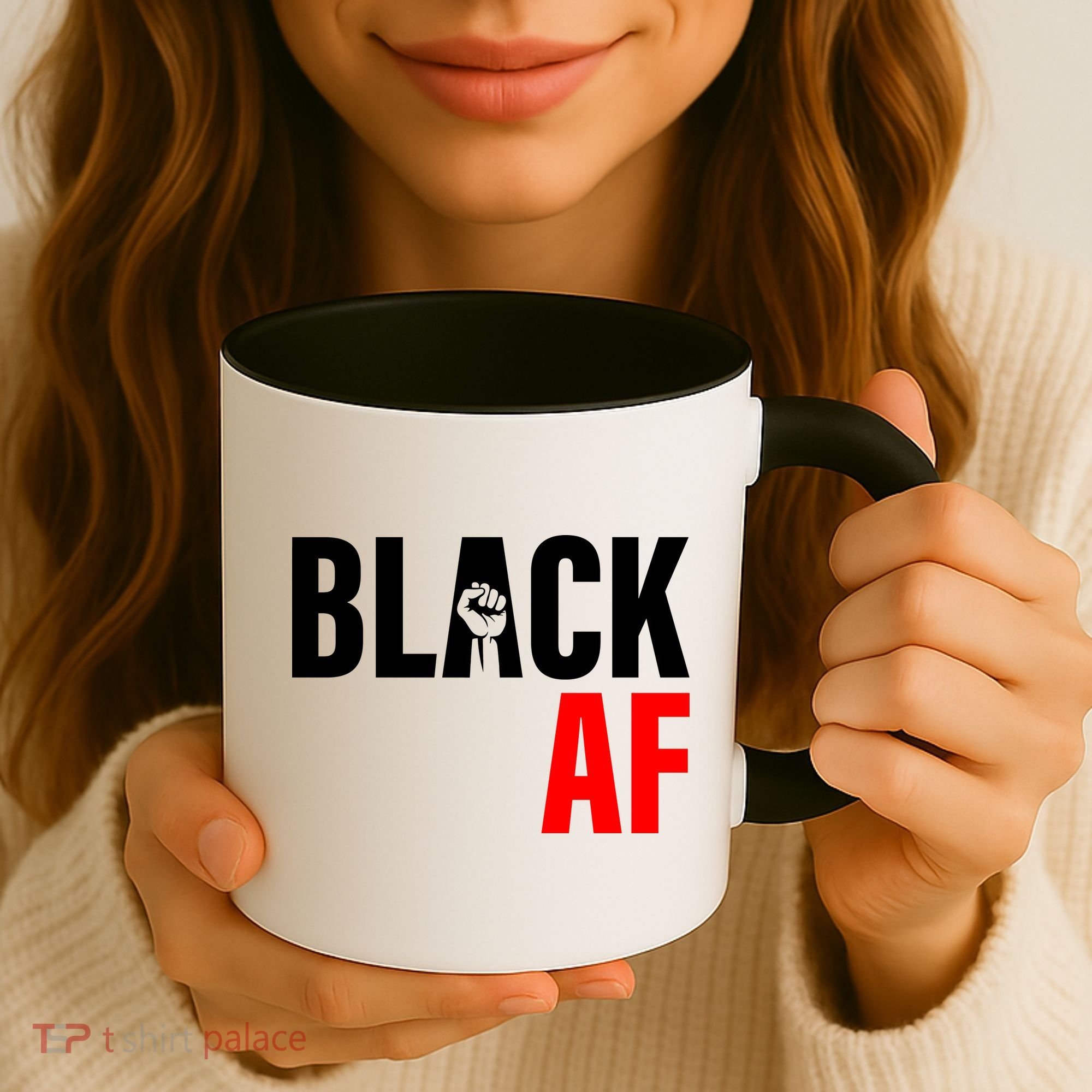 Black AF Fist Logo Coffee Mug