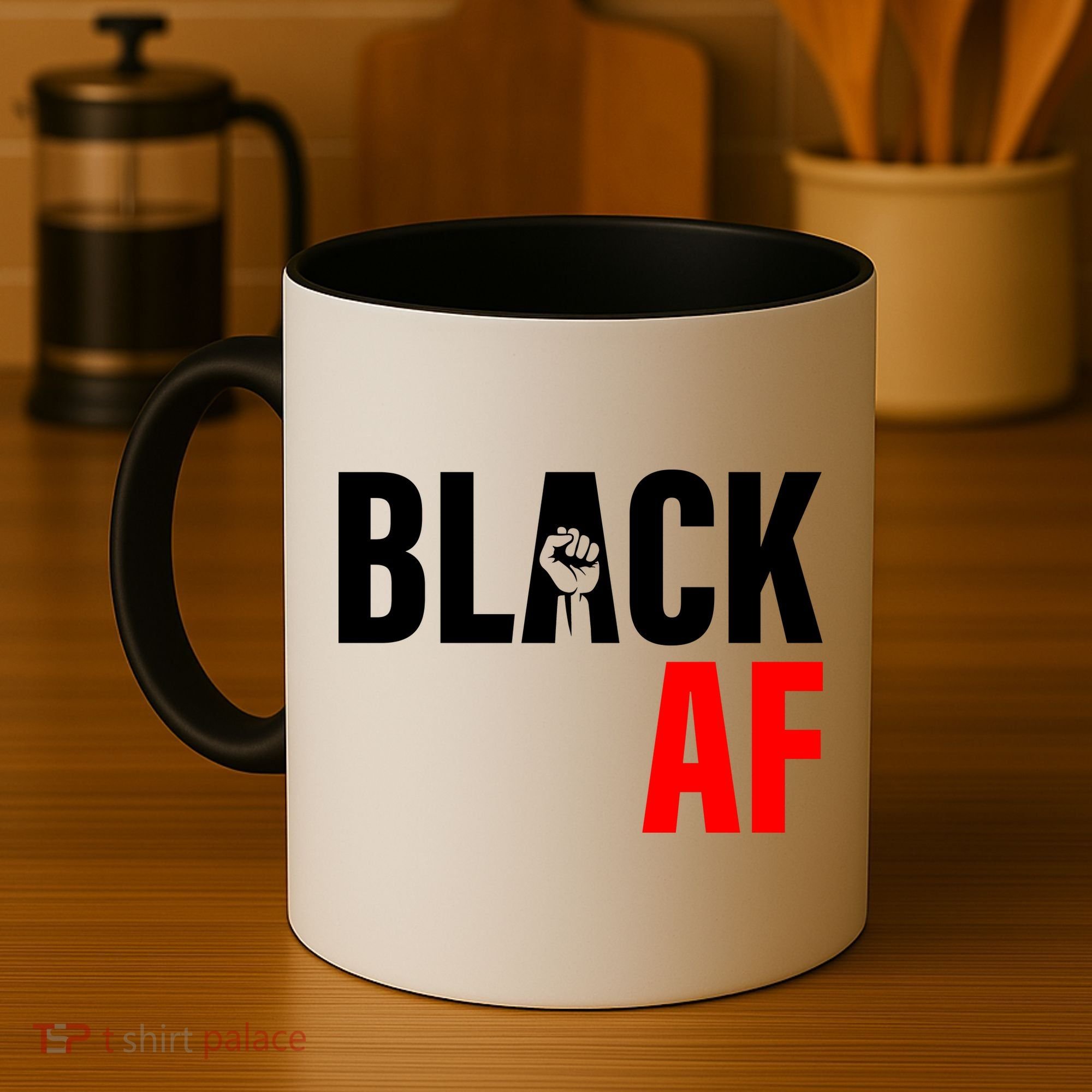 Black AF Fist Logo Coffee Mug
