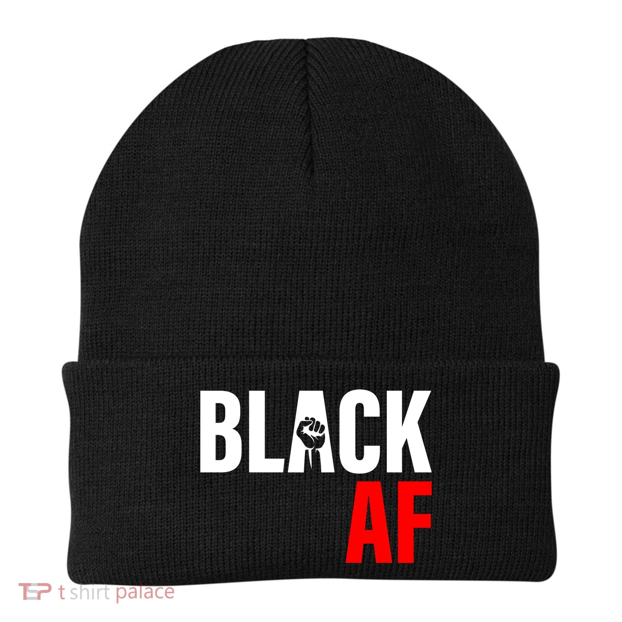 Black AF Fist Logo Beanie
