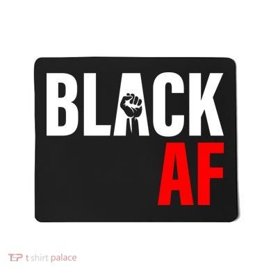Black AF Fist Logo Mousepad