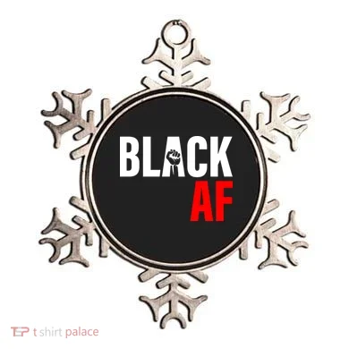 Black AF Fist Logo Ornament