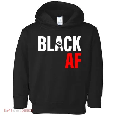 Black AF Fist Logo Toddler Hoodie