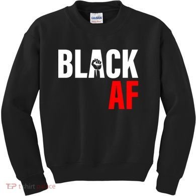 Black AF Fist Logo Kids Sweatshirt