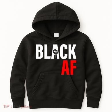 Black AF Fist Logo Kids Hoodie