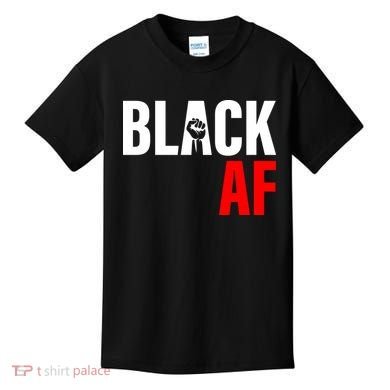 Black AF Fist Logo Kids T-Shirt