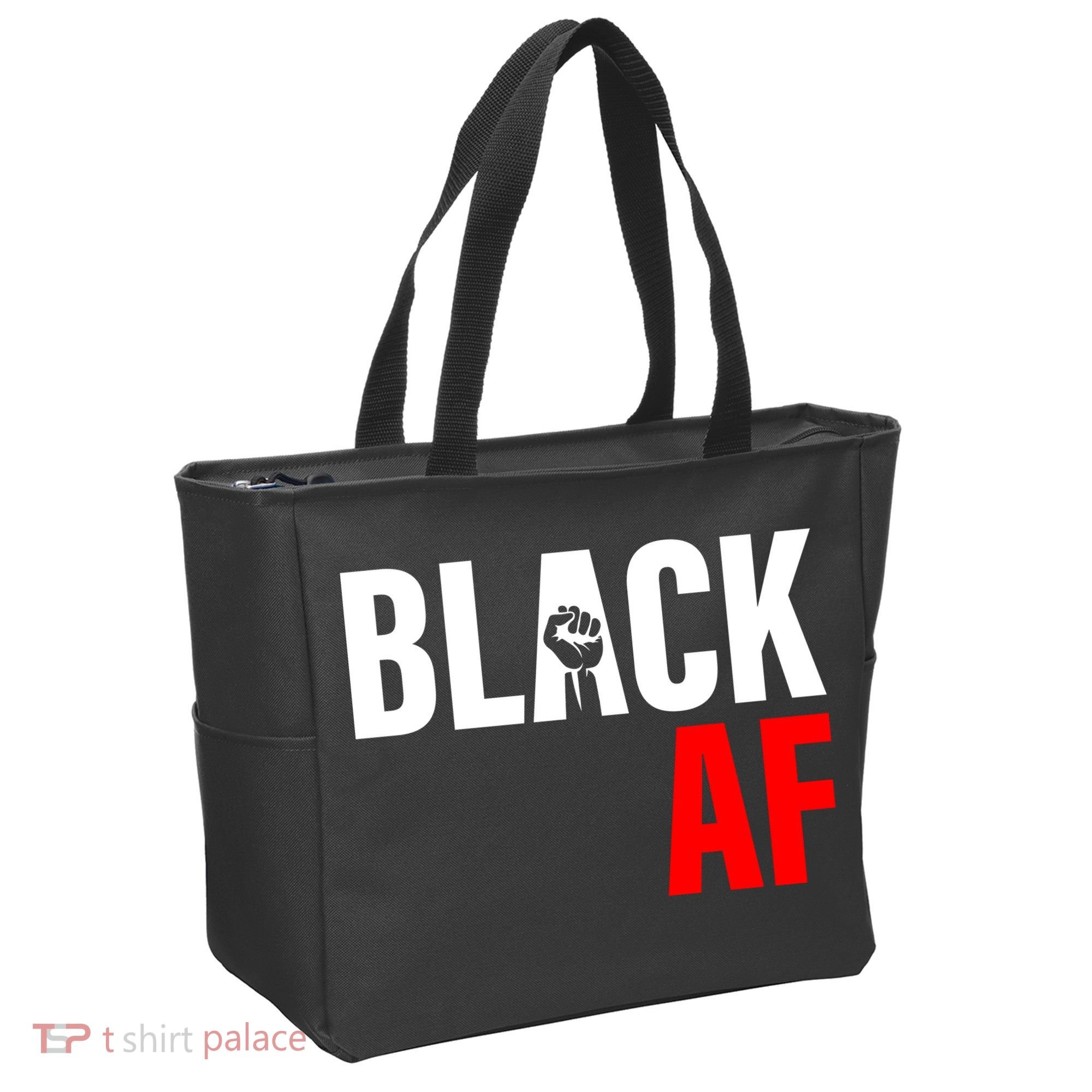 Black AF Fist Logo Tote Bag