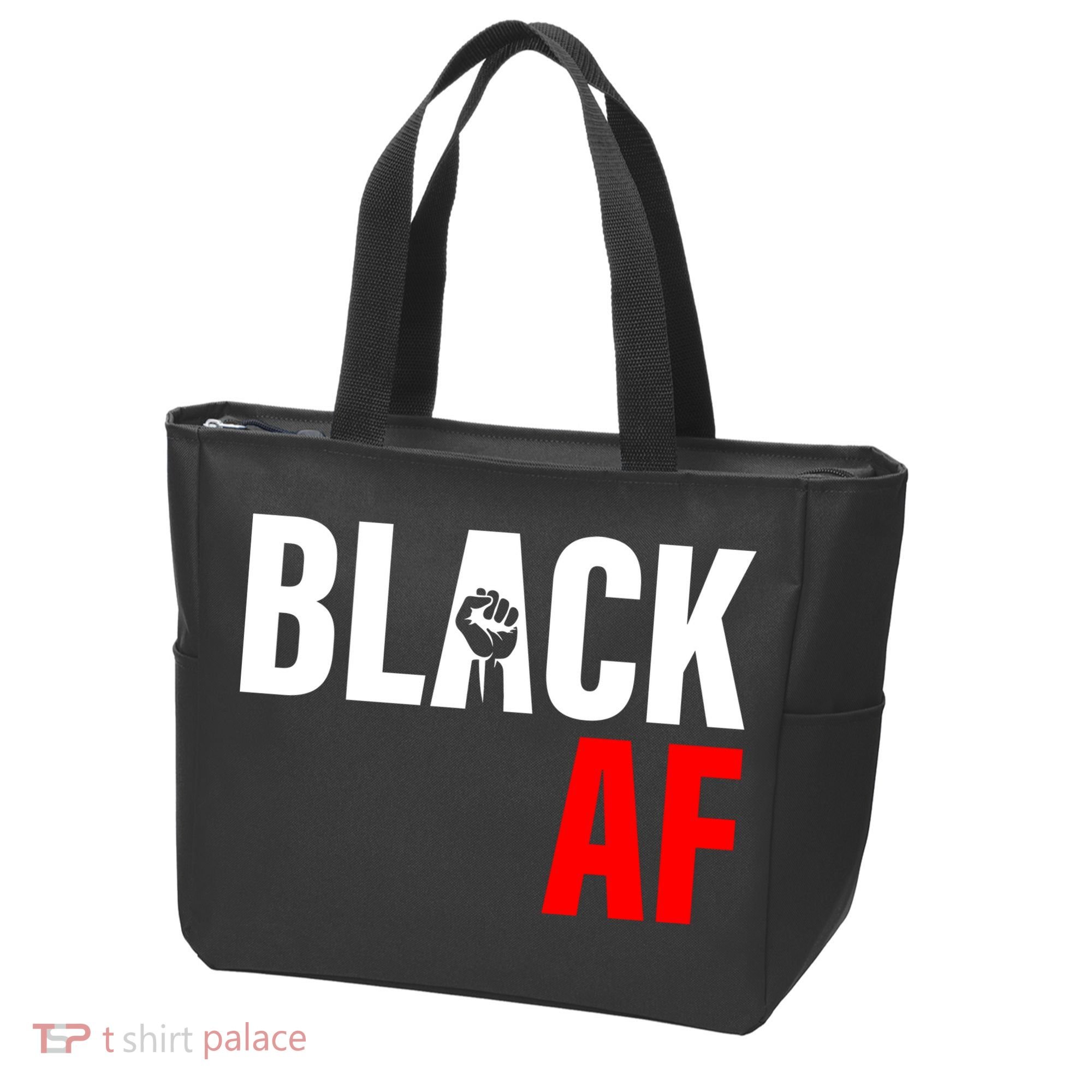 Black AF Fist Logo Tote Bag