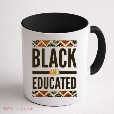 Black And Educated History African Pride  Coffee Mug back