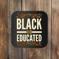 Black And Educated History African Pride  Coaster thumb 0