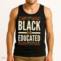 Black And Educated History African Pride  Tank Top thumb 3