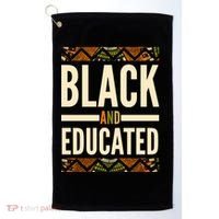 Black And Educated History African Pride  Golf Towel thumb 0