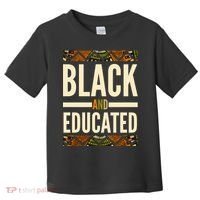 Black And Educated History African Pride  Toddler T-Shirt thumb 0