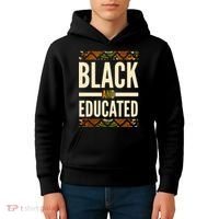 Black And Educated History African Pride  Kids Hoodie thumb 4