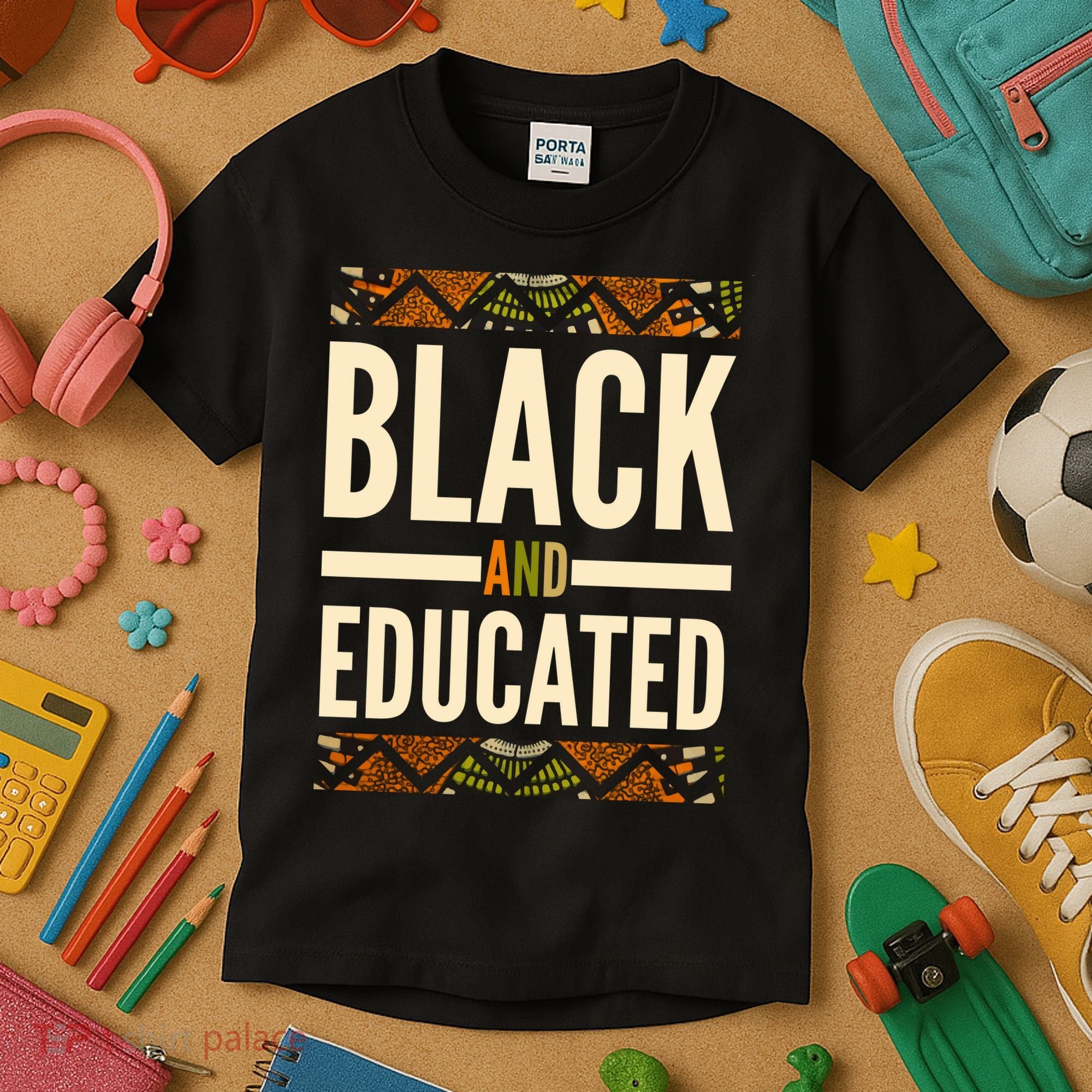 Black And Educated History African Pride  Kids T-Shirt
