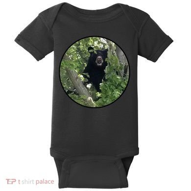 Black Bear Wilderness Baby Bodysuit