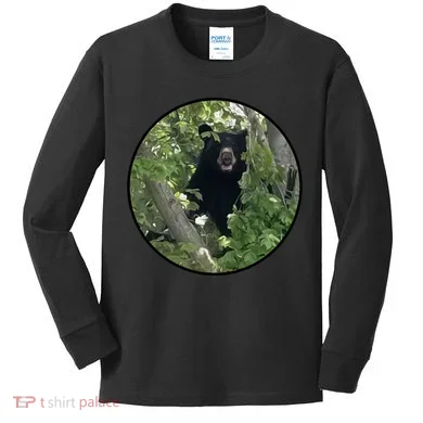 Black Bear Wilderness Kids Long Sleeve Shirt