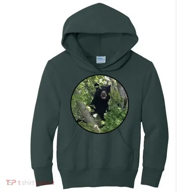 Black Bear Wilderness Kids Hoodie