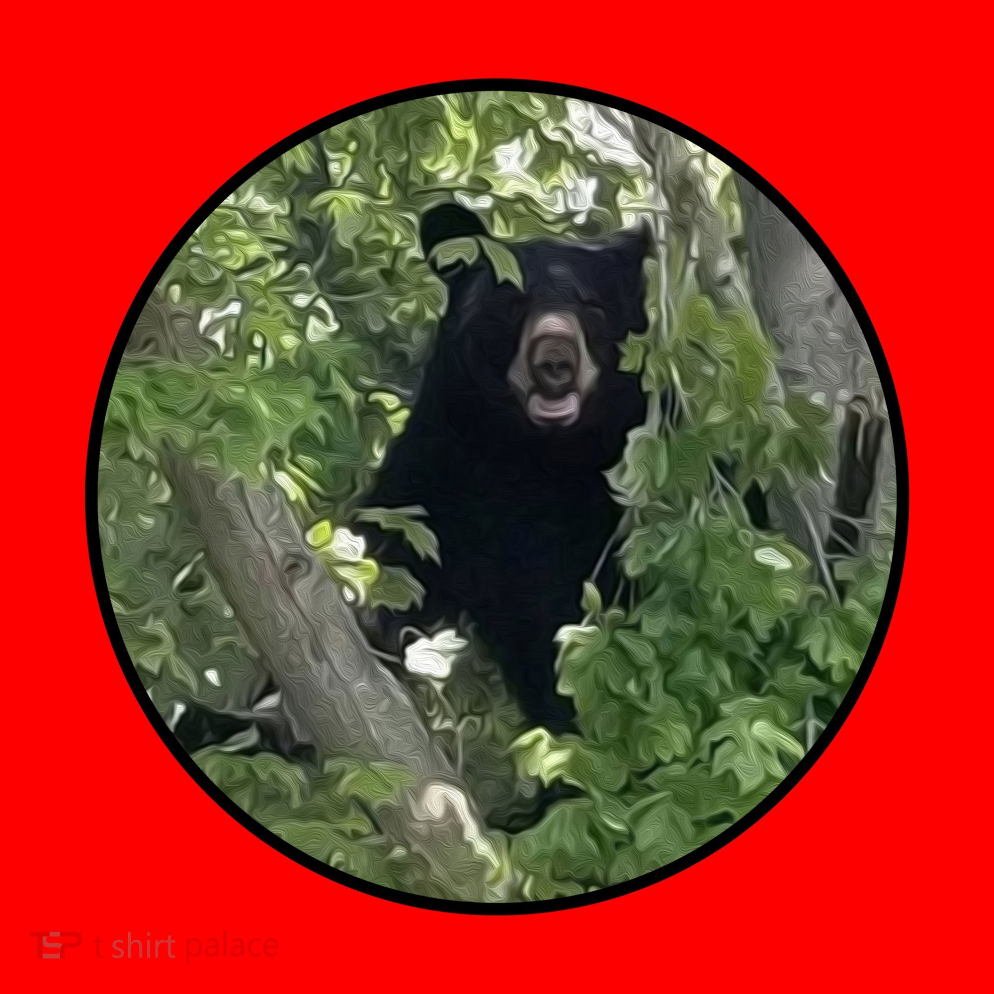 Black Bear Wilderness Santa Hat
