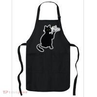 Black Cat I Found This Humerus Funny Apron thumb 0