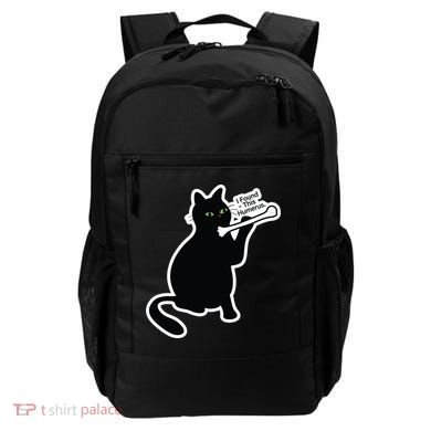 Black Cat I Found This Humerus Funny Backpack
