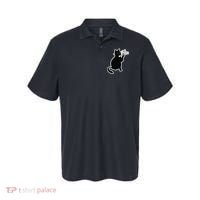 Black Cat I Found This Humerus Funny Polo thumb 0