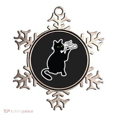 Black Cat I Found This Humerus Funny Ornament