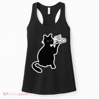 Black Cat I Found This Humerus Funny Women's Tank Top thumb 0