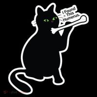 Black Cat I Found This Humerus Funny Women's Tank Top thumb 5