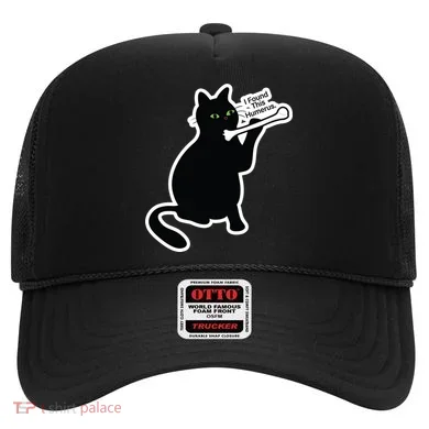 Black Cat I Found This Humerus Funny Hat
