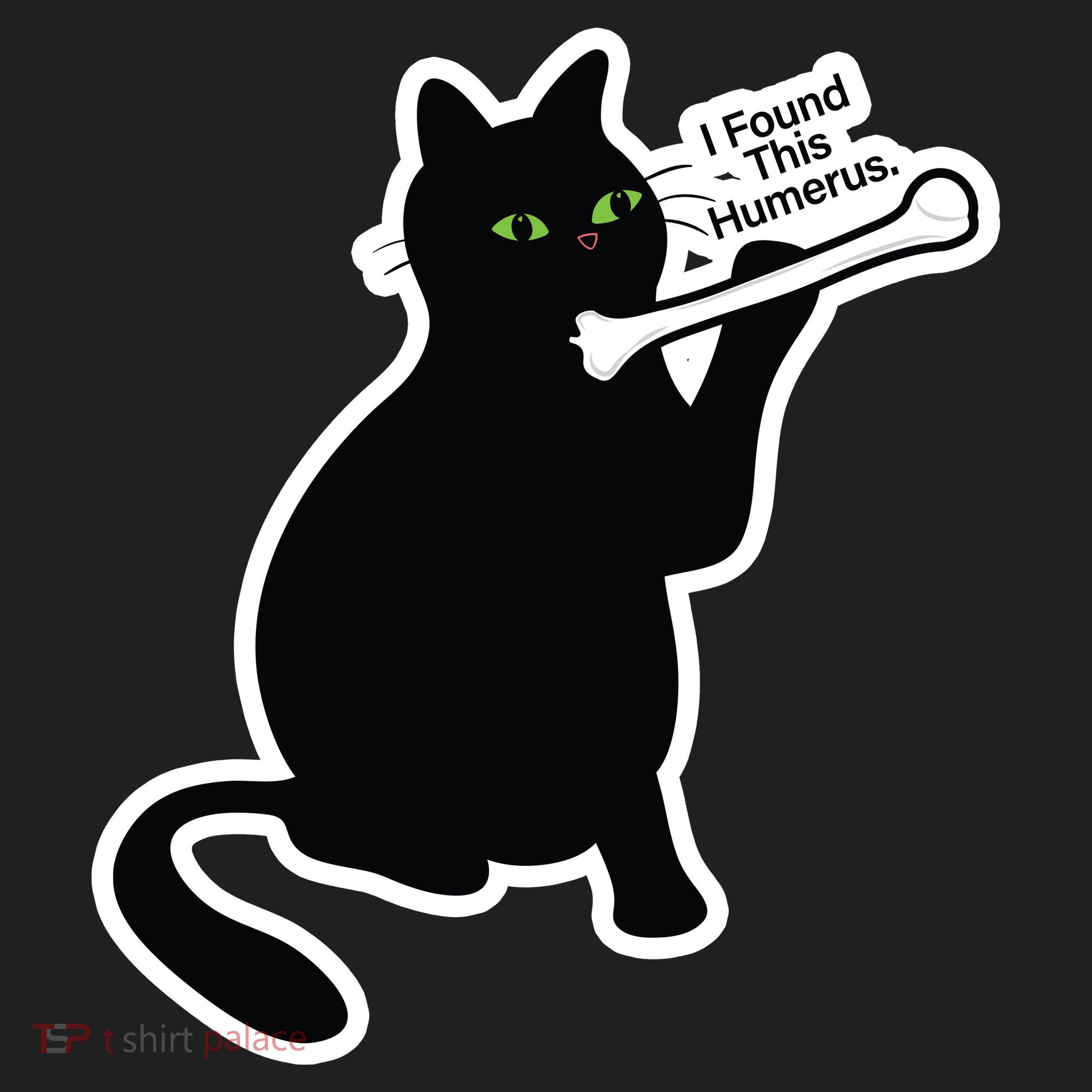 Black Cat I Found This Humerus Funny Hat