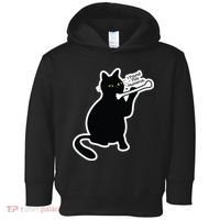 Black Cat I Found This Humerus Funny Toddler Hoodie thumb 0