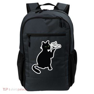 Black Cat I Found This Humerus Funny Backpack