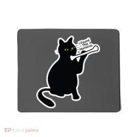 Black Cat I Found This Humerus Funny Mousepad thumb 0