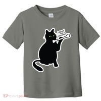 Black Cat I Found This Humerus Funny Toddler T-Shirt thumb 0