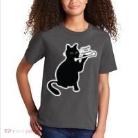Black Cat I Found This Humerus Funny Kids T-Shirt thumb 2