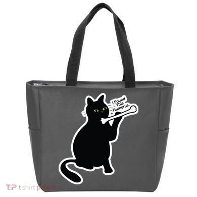 Black Cat I Found This Humerus Funny Tote Bag