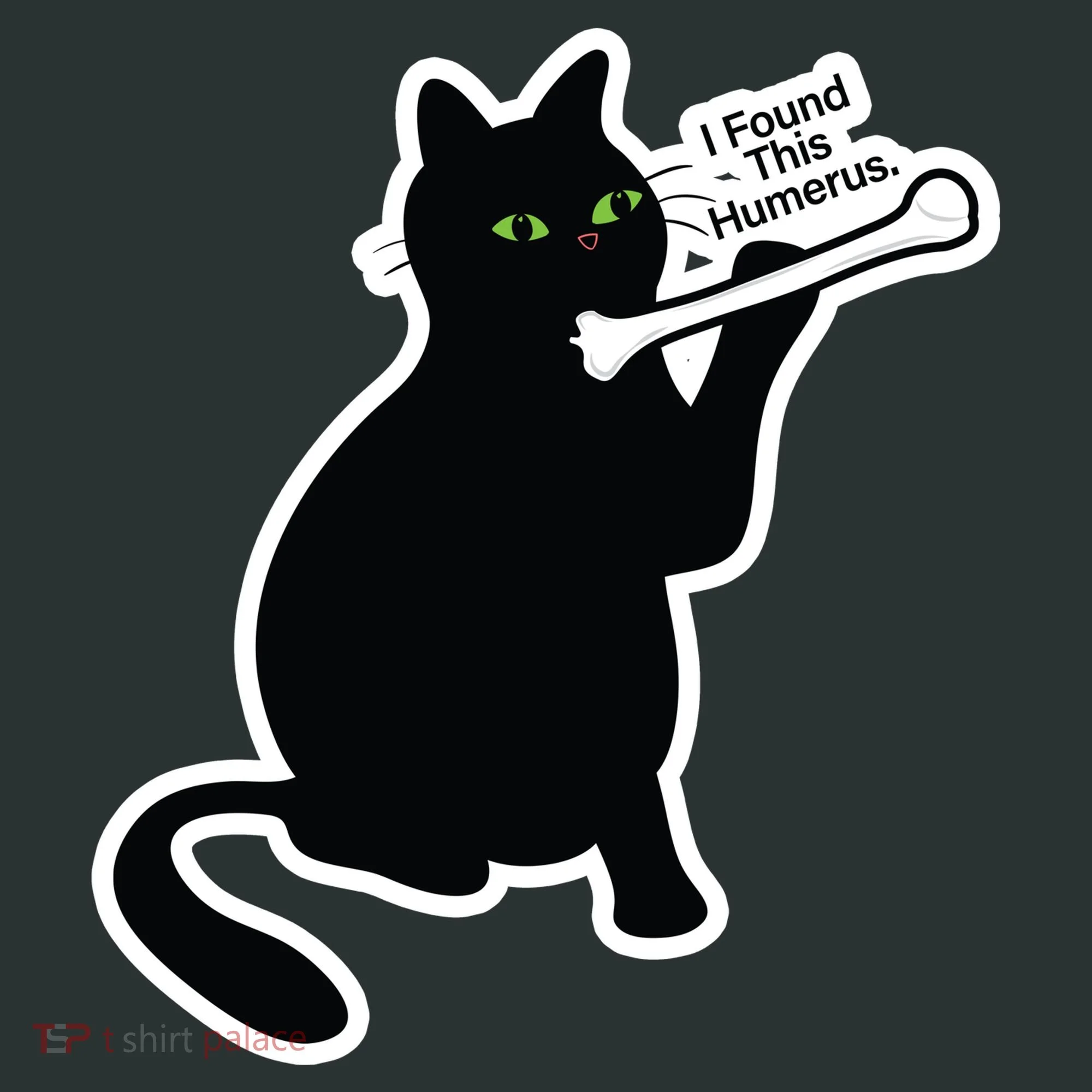 Black Cat I Found This Humerus Funny Tote Bag