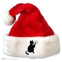 Black Cat I Found This Humerus Funny Santa Hat thumb 0