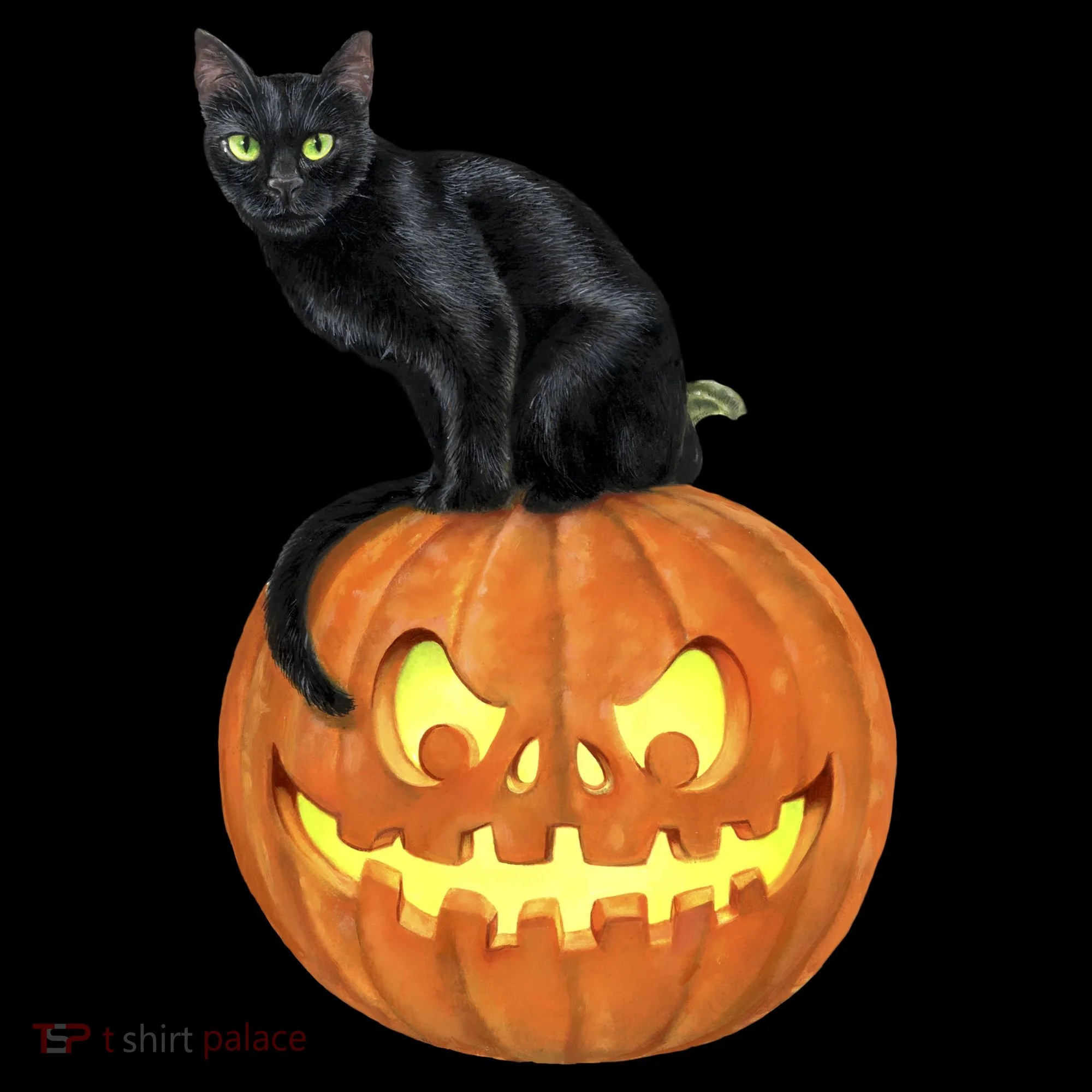 Black Cat Jack O' Lantern Pumpkin Coffee Mug