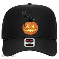 Black Cat Jack O' Lantern Pumpkin Hat thumb 0