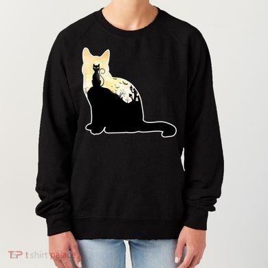 Black Cat Spooky Town Women's Sweatshirt