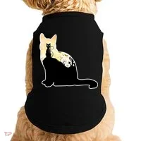 Black Cat Spooky Town Doggie Tank thumb 0