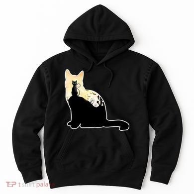 Black Cat Spooky Town Hoodie